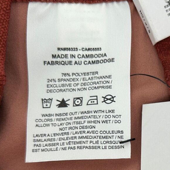 Nike Dri-Fit One Luxe Mid-Rise Oxen Brown Maroon Leggings NWT Small - Picture 10 of 15